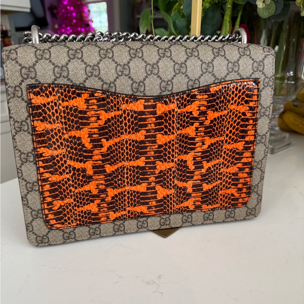 Gucci GG Supreme Medium Elton Dionysus Shoulder Elton Bag ~ EUC w/Dust Bag - Picture 5 of 16